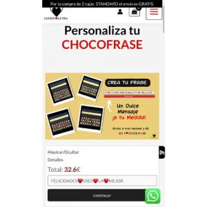 Personaliza tu Chocofrase
